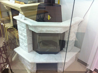 Каминокомплект HARK топка RADIANTE 60045 K ECOplus(T1) облицовка 11142 V2 (мрамор NaturweiB) (ССП)