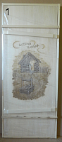 Дверь массив с клином липа (1900) №1
